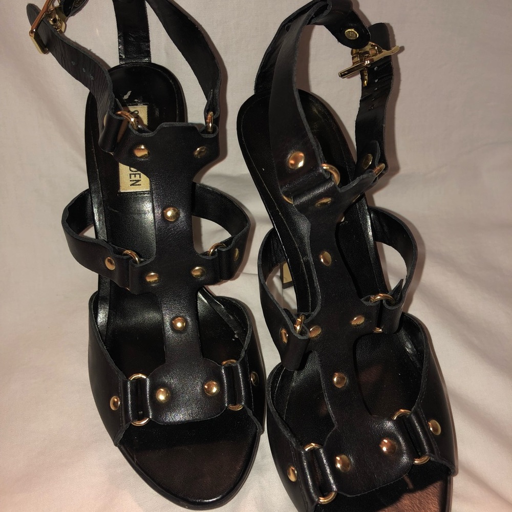 Steve Madden Black Stiletto Sandal